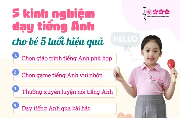 5 kinh nghiệm dạy tiếng Anh cho bé hiệu quả