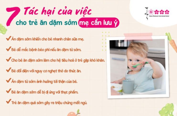 có nên cho trẻ ăn dặm sớm