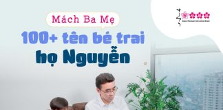 tên bé trai họ nguyễn