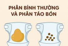 Phân khô, cứng, vón cục như phân dê là dấu hiệu rõ nhất của táo bón ở trẻ nhỏ