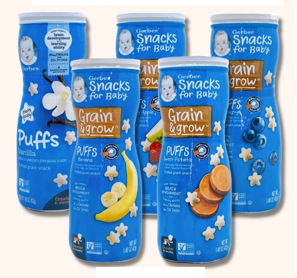 Bánh ăn dặm Gerber Puffs (Mỹ)