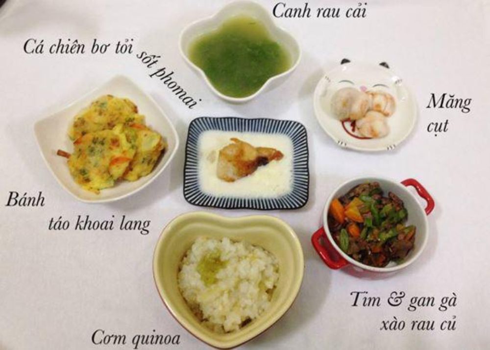 Lên thực đơn hàng tuần giúp mẹ chuẩn bị bữa ăn đa dạng và cân bằng cho bé
