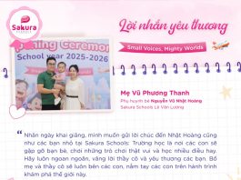 Lời nhắn gửi yêu thương – Chúc con một năm học mới rực rỡ