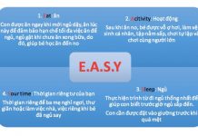 Lịch trình mẫu EASY 2-3-4 cho bé 7 tháng