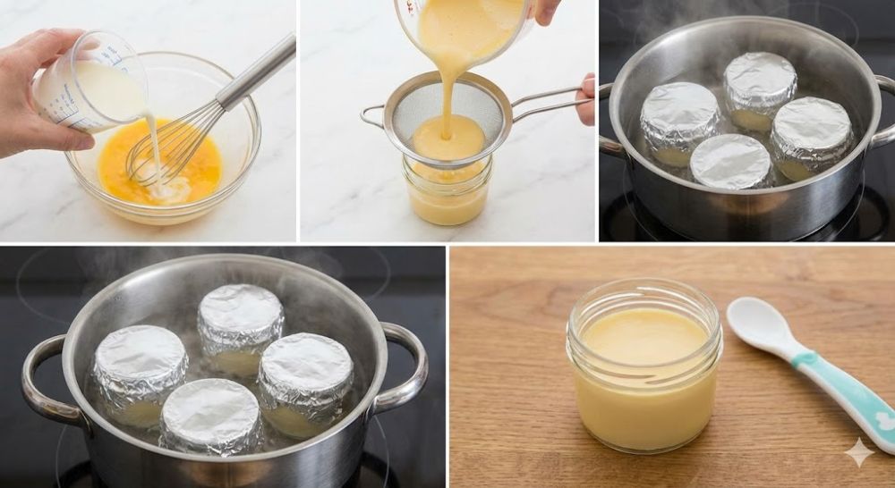 Cách làm bánh flan từ sữa công thức