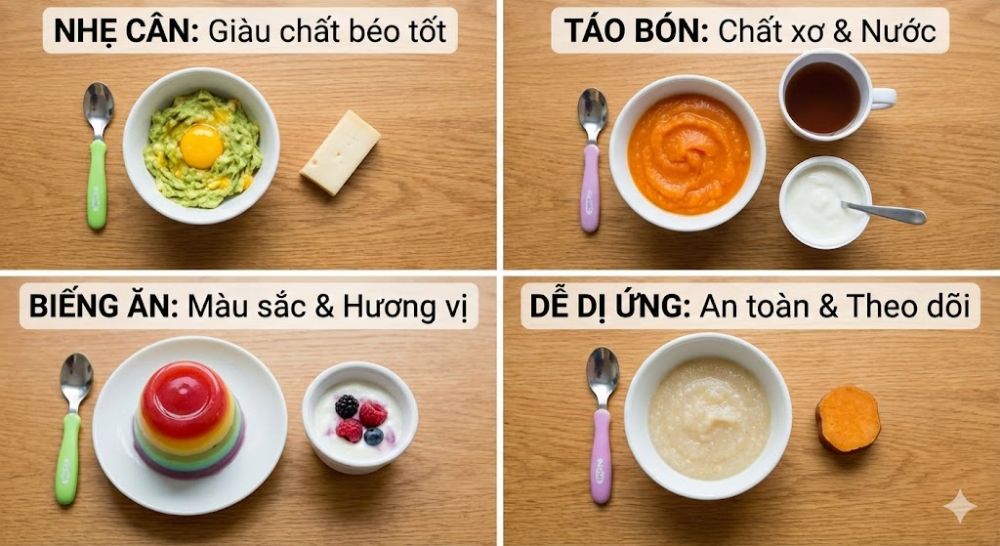 Tùy chỉnh bữa phụ cho bé 7 tháng