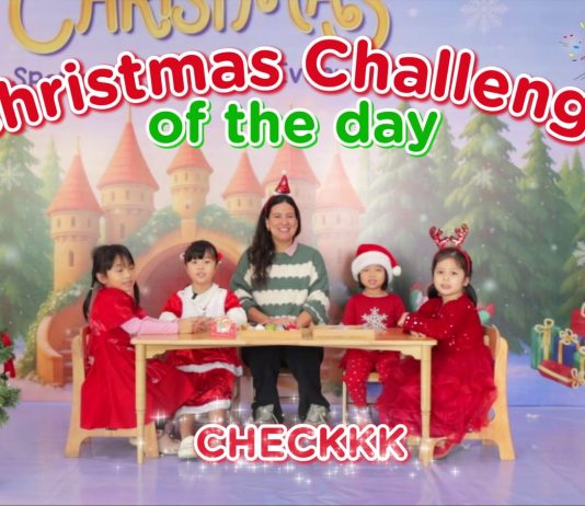 Christmas challenge of the day… Check!